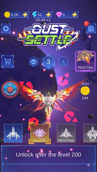 Dust Settle 3D - Galaxy Attack Mod Ảnh chụp màn hình 1