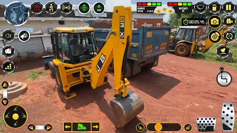 Snow Excavator Construction 3D Tangkapan skrin 2