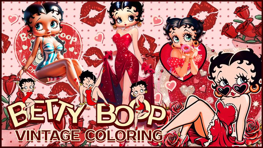 Betty Boop Vintage Coloring Screenshot 4