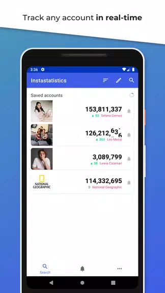 Instastatistics - Live Followe Tangkapan skrin 1
