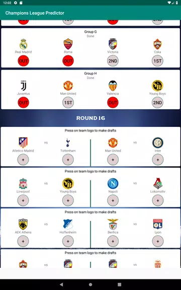 Champions Football Predictor 스크린샷 4