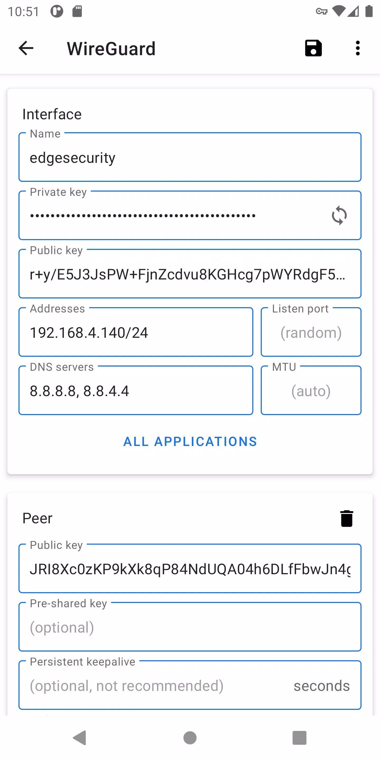 Schermata WireGuard 3