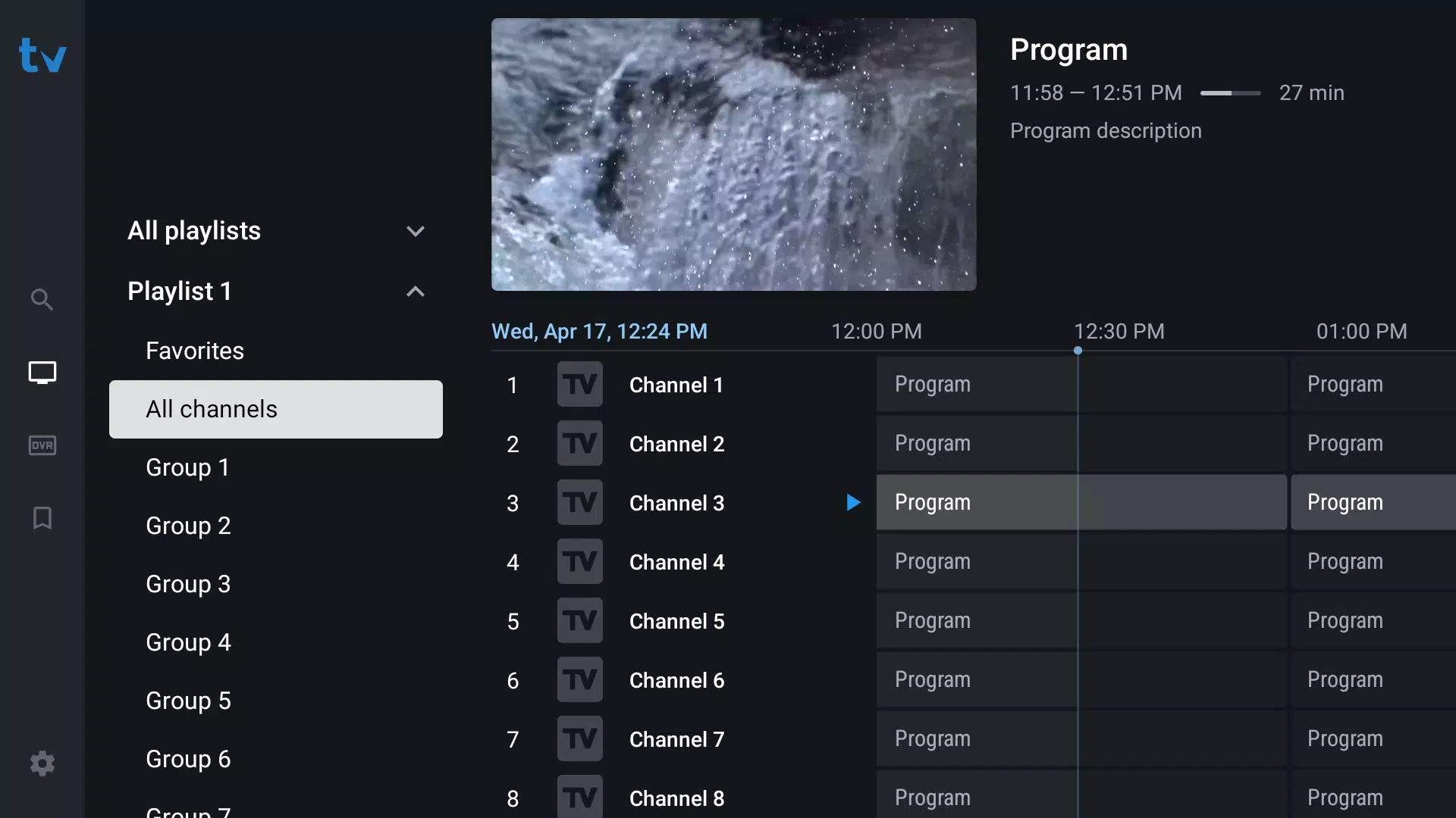 TiviMate IPTV Player Скриншот 1
