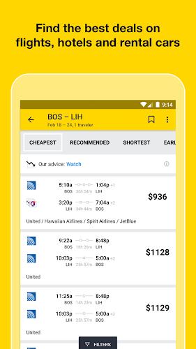 Cheapflights: Flights & Hotels Tangkapan skrin 1