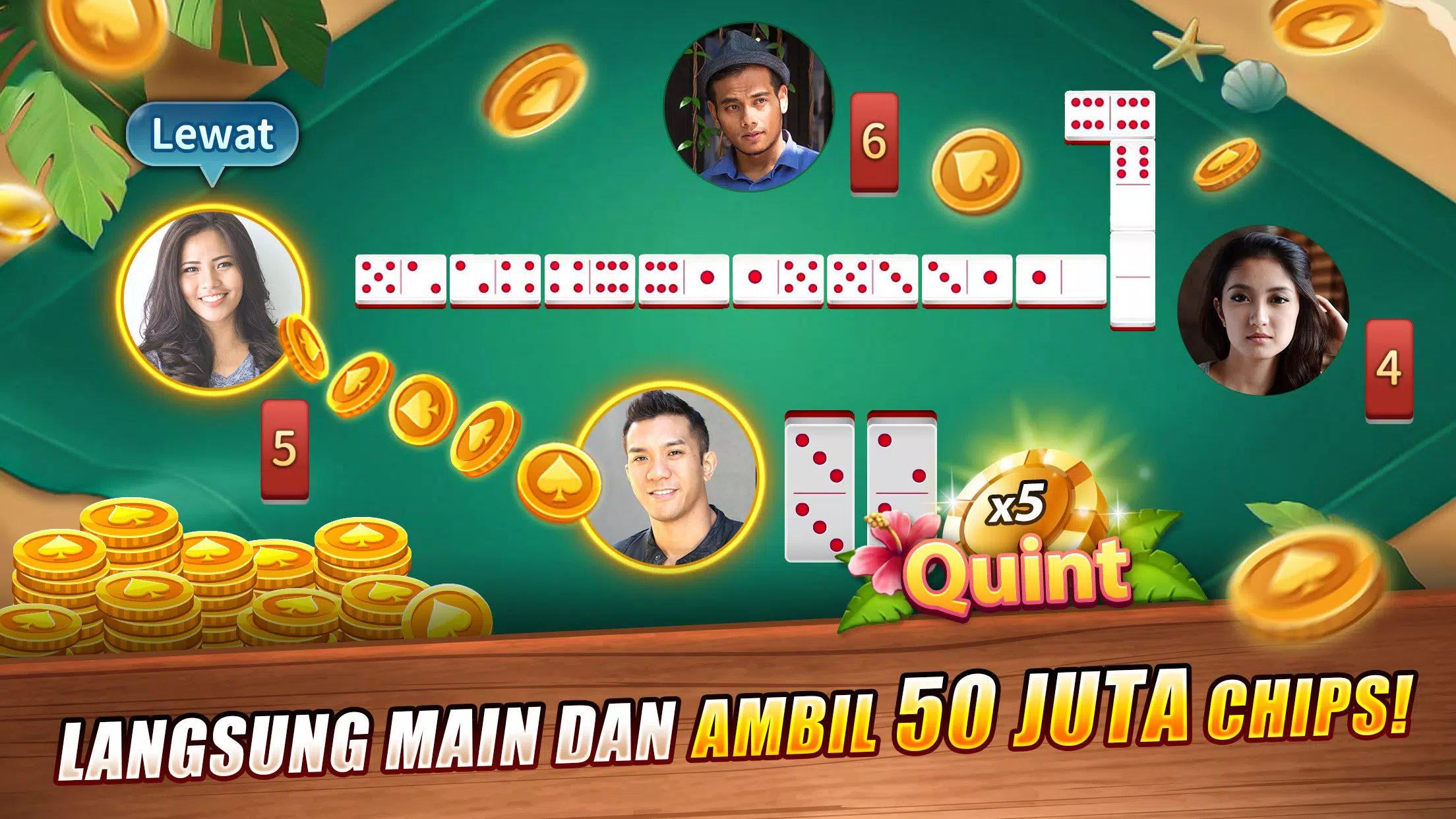 LUXY Domino Gaple QiuQiu Poker Capture d'écran 1