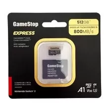 開關2兼容GameStop 512GB Express Micro SD卡