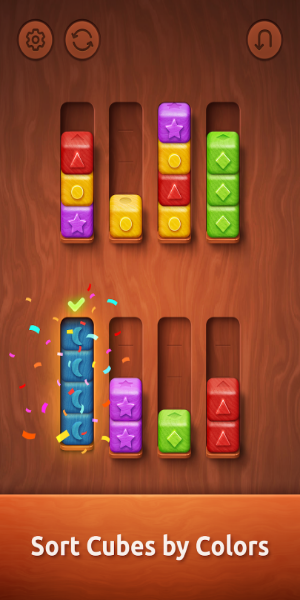 Colorwood Sort Puzzle Game Mod स्क्रीनशॉट 1