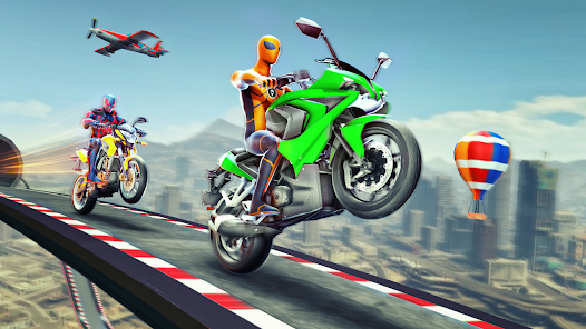 Super Hero Game - Bike Game 3D Schermafbeelding 2