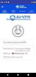 AirVPN Eddie Client GUI Tangkapan skrin 1