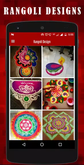 Latest Rangoli designs Captura de pantalla 1