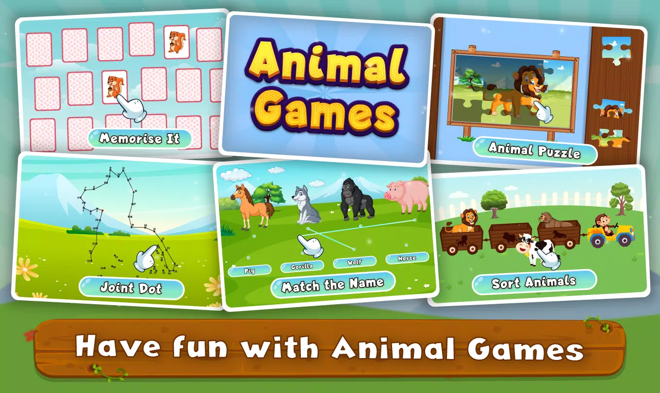 Kids Animal Sounds & Games Ảnh chụp màn hình 4