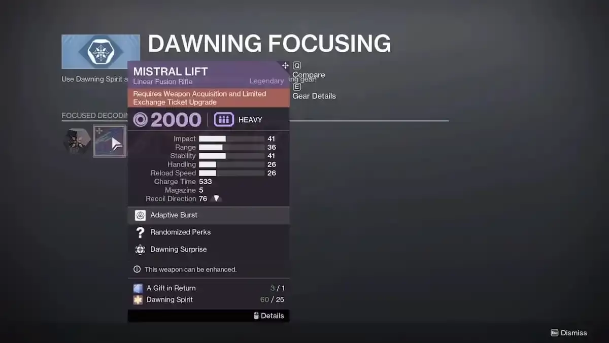 Destiny 2 Mistral Lift