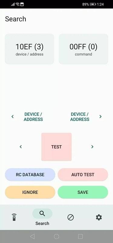 Schermata IRCode 2