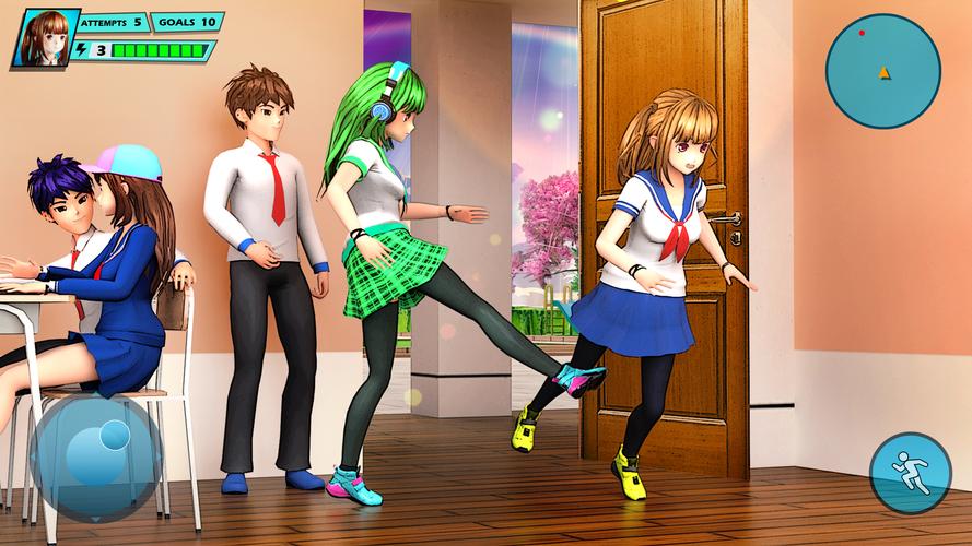 School Love Life: Anime Games Скриншот 1