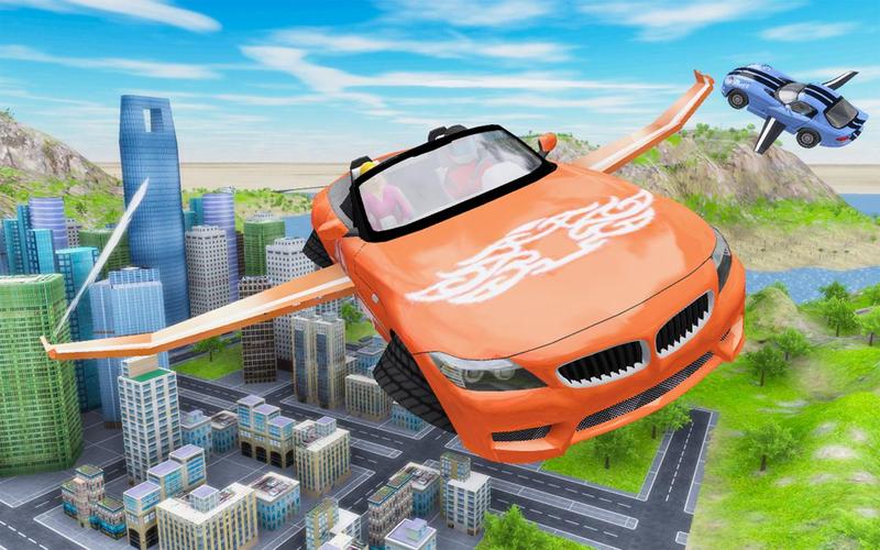 Flying Car Extreme Simulator Capture d'écran 1