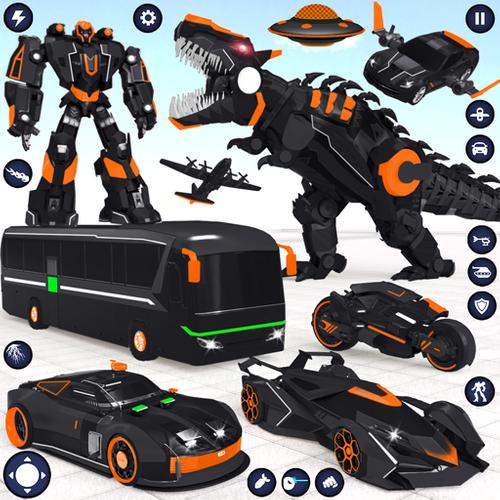 School Bus Robot Car Game Capture d'écran 1