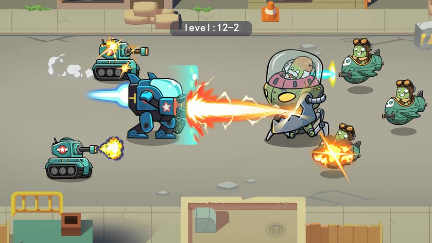 Merge Mech vs. Zombie Brawl Capture d'écran 3