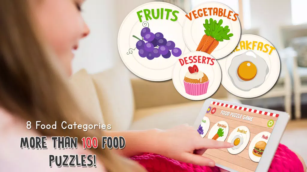 Food Puzzle for Kids स्क्रीनशॉट 3