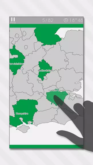 E. Learning UK Map Puzzle Screenshot 1