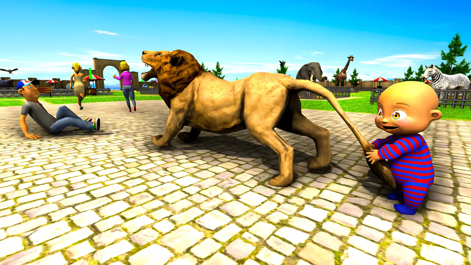 Naughty Baby 3D: Daddy Zoo Fun ဖန်သားပြင်ဓာတ်ပုံ 3