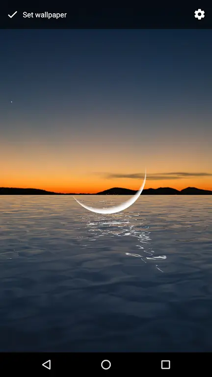 Moon Over Water Live Wallpaper Ảnh chụp màn hình 3