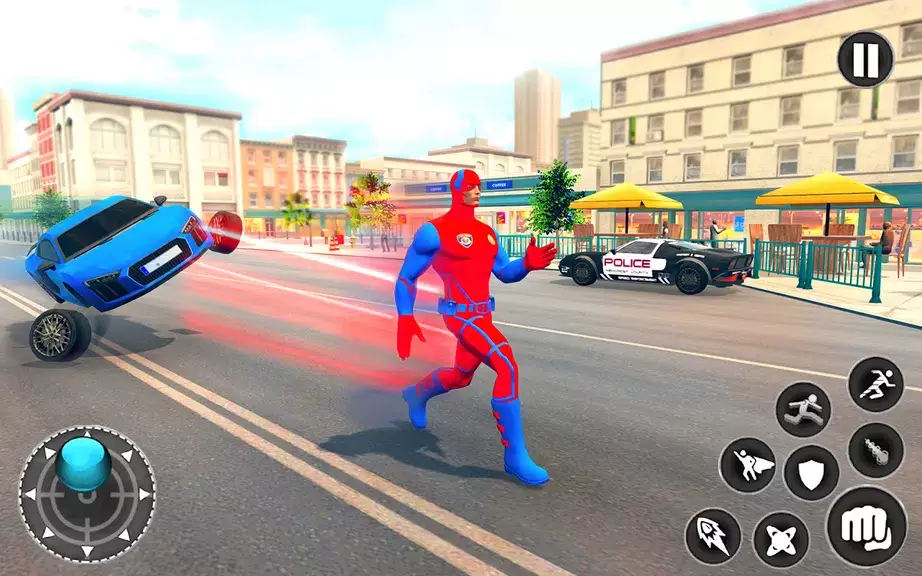 Captain Super Hero Man Game 3D Capture d'écran 2