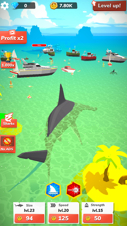 Idle Shark World - Tycoon Game 스크린샷 3