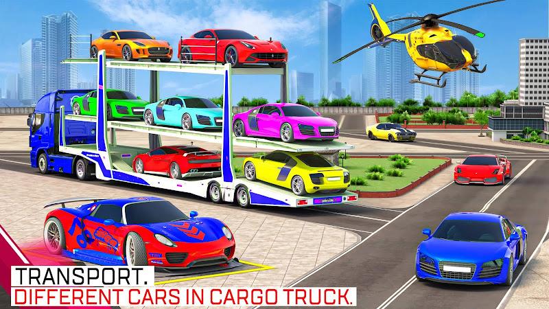 Car Transport Truck Games Скриншот 3