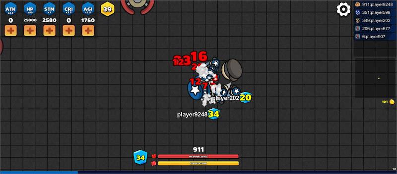 Pung.io - 2D Battle Royale Ảnh chụp màn hình 1