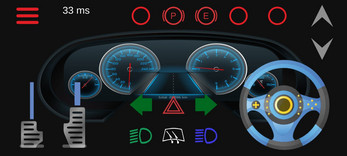 Steering Wheel Emulator(Euro Truck) Tangkapan skrin 1