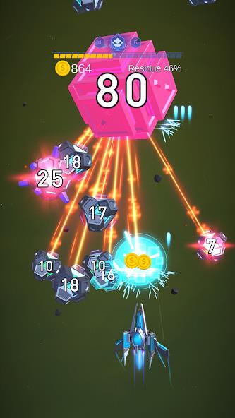 Dust Settle 3D - Galaxy Attack Mod Ảnh chụp màn hình 3