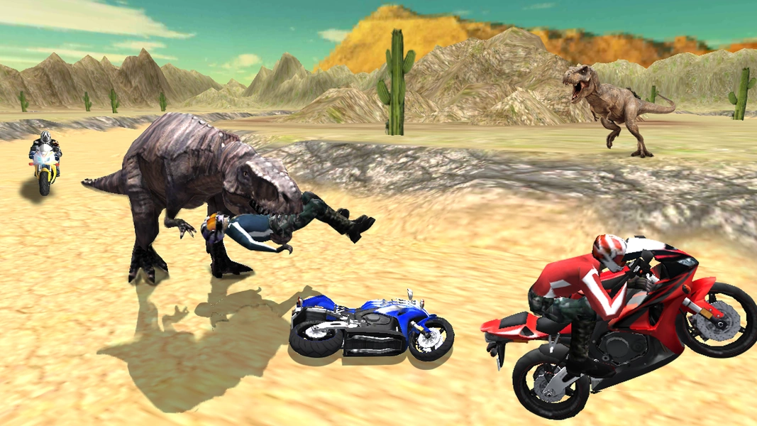 Dino World Bike Race Game - Jurassic Adventure ภาพหน้าจอ 4