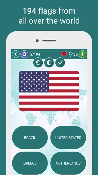 Geography Quiz - World Flags 스크린샷 1