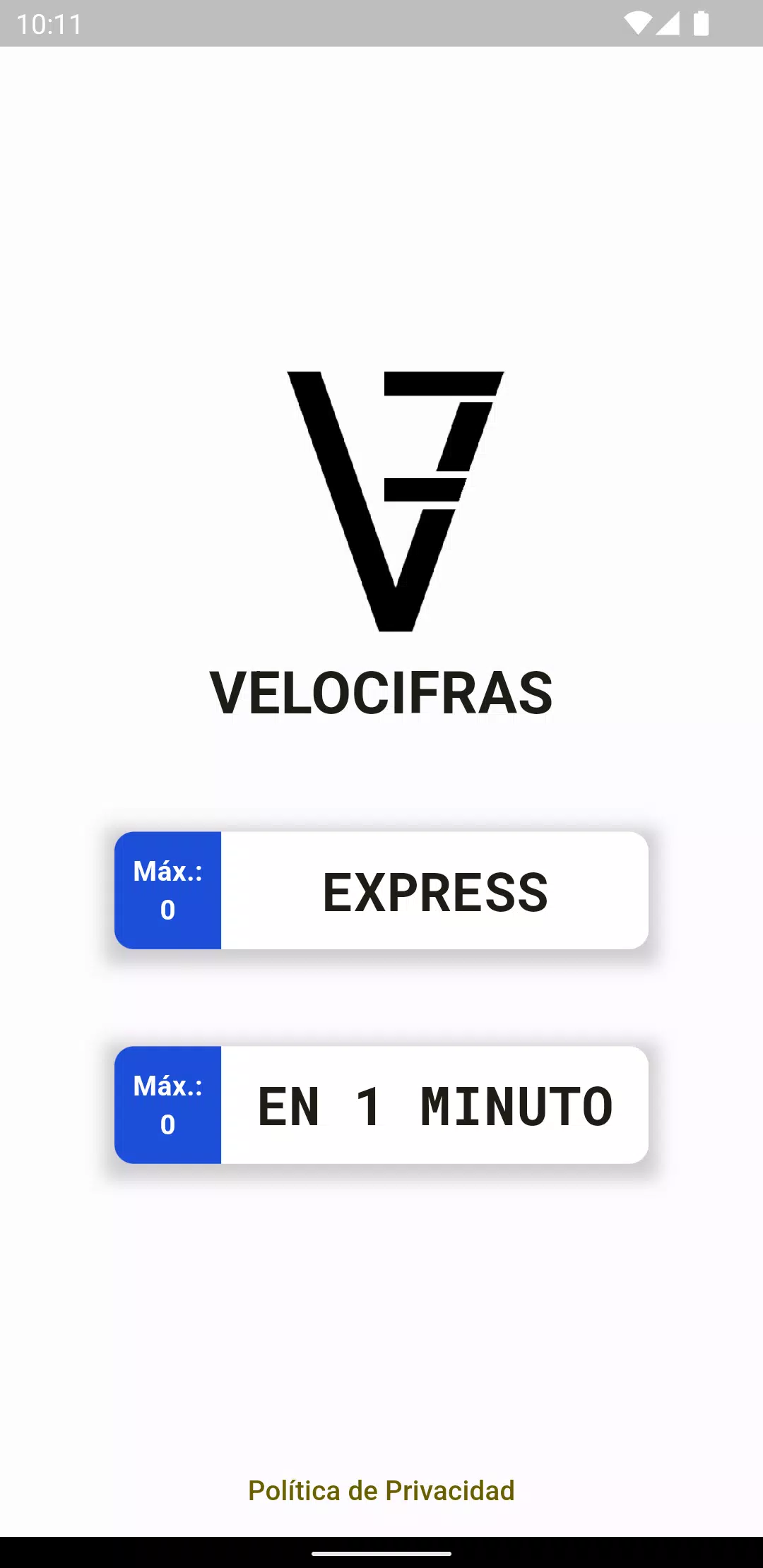 Velocifras - Juego Matrículas Screenshot 1