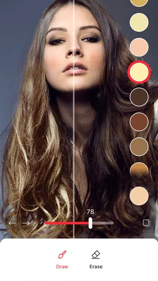 Hair Color Changer: Change you Schermafbeelding 1