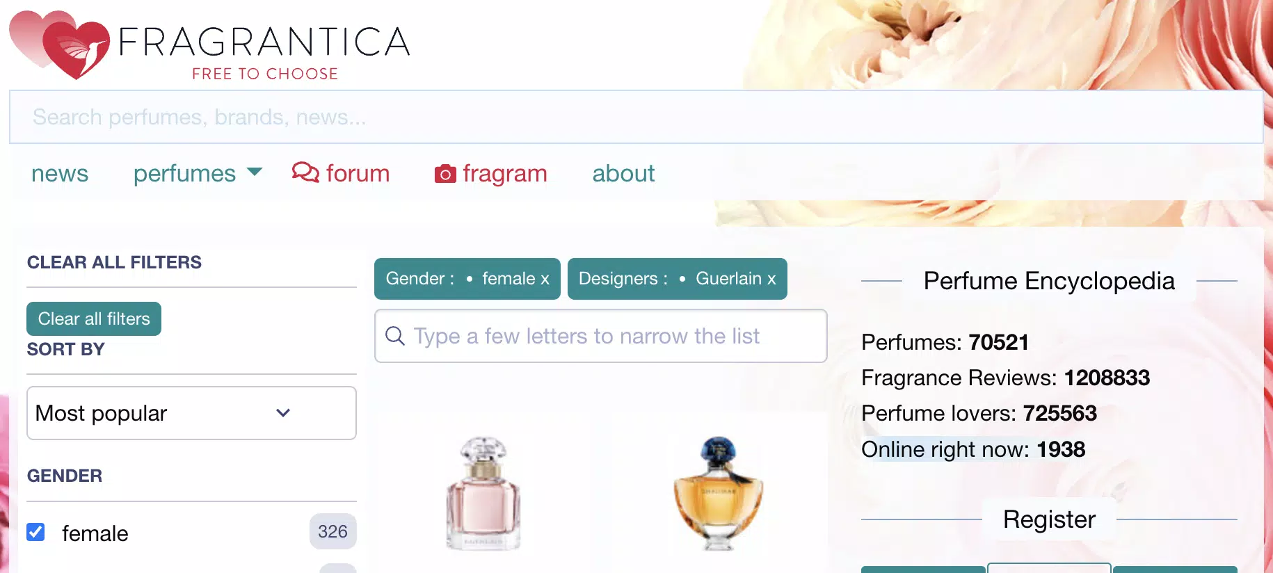 Fragrantica Perfumes Screenshot 4