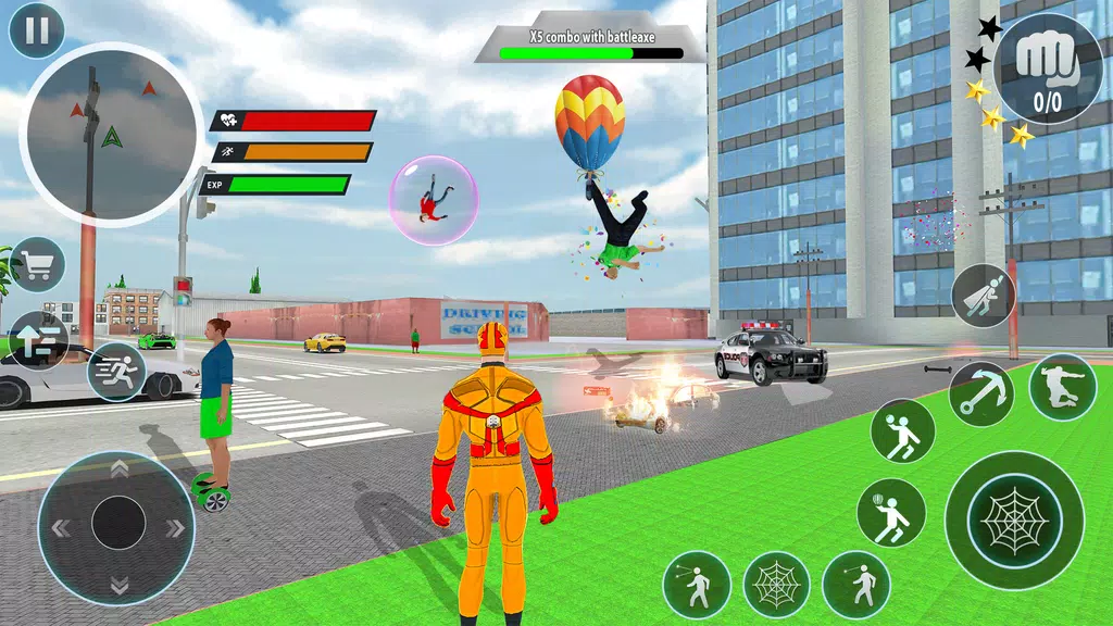 Police Robot Rope Hero Game 3d ภาพหน้าจอ 4