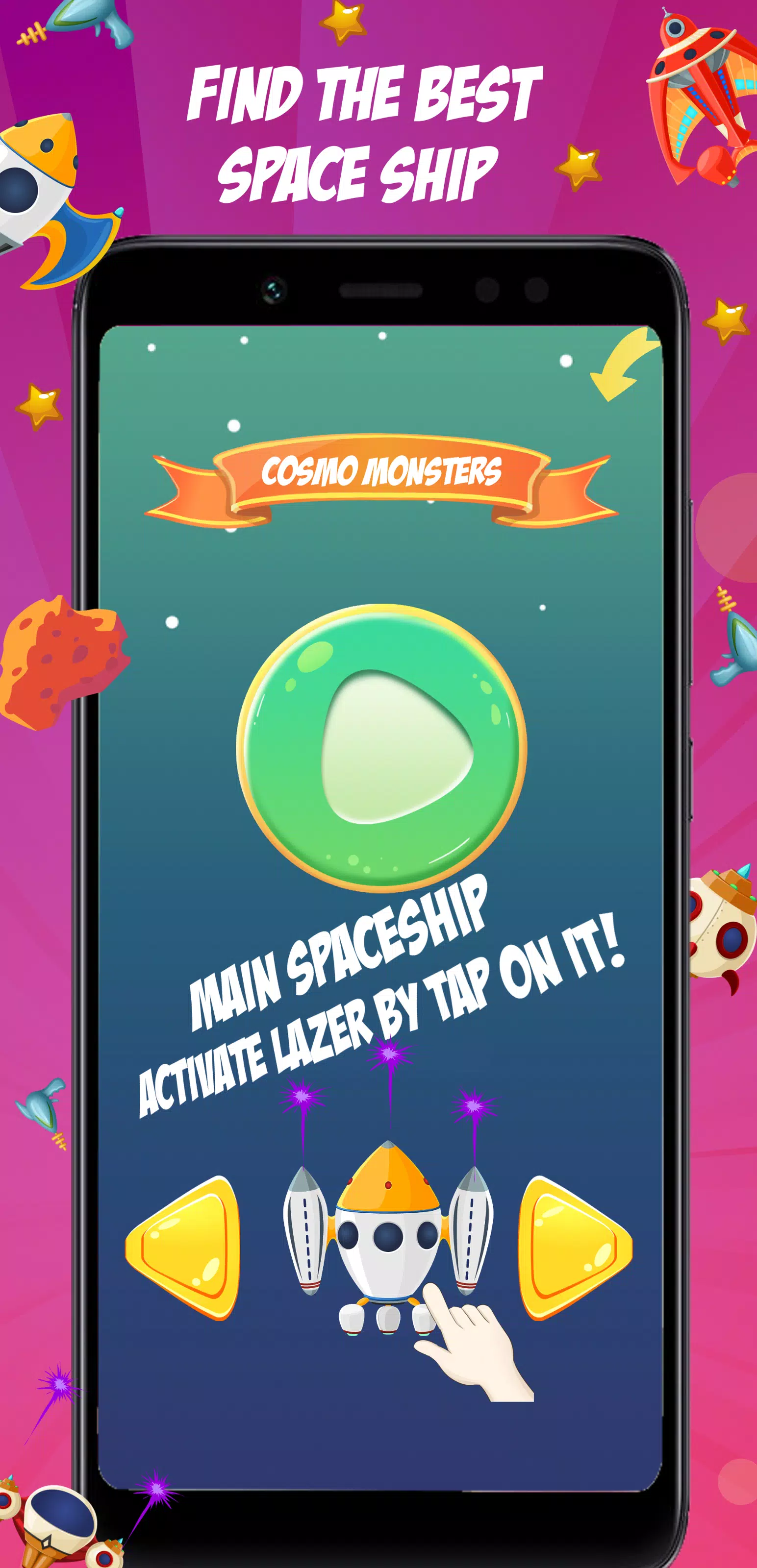 Cosmo Paddle Ball Game Screenshot 2