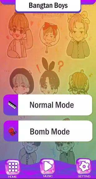 BTS Chibi Piano Tiles Ekran Görüntüsü 3