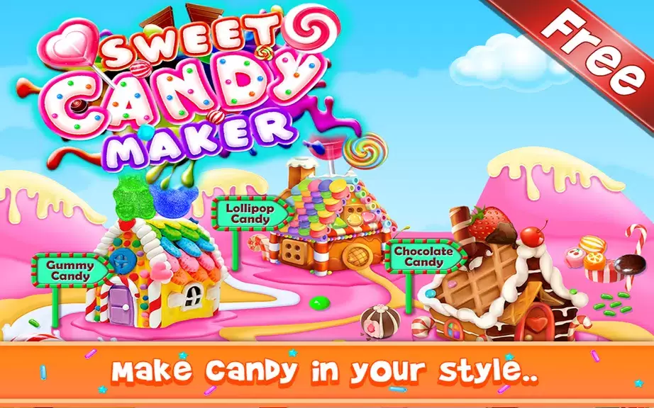 Sweet Candy Maker - Candy Game Ekran Görüntüsü 1