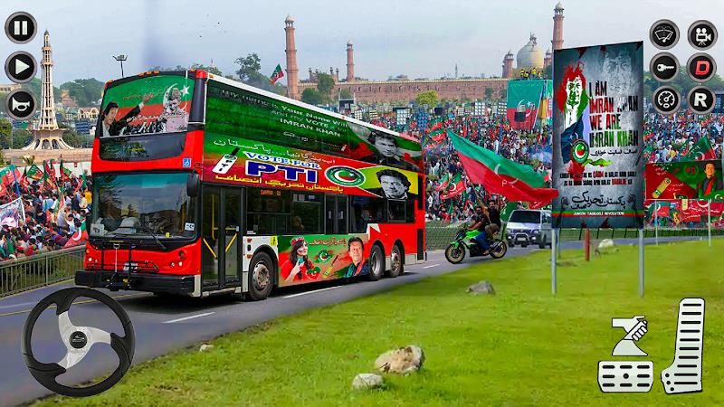 Imran Khan Election Bus Sim 3D ภาพหน้าจอ 1