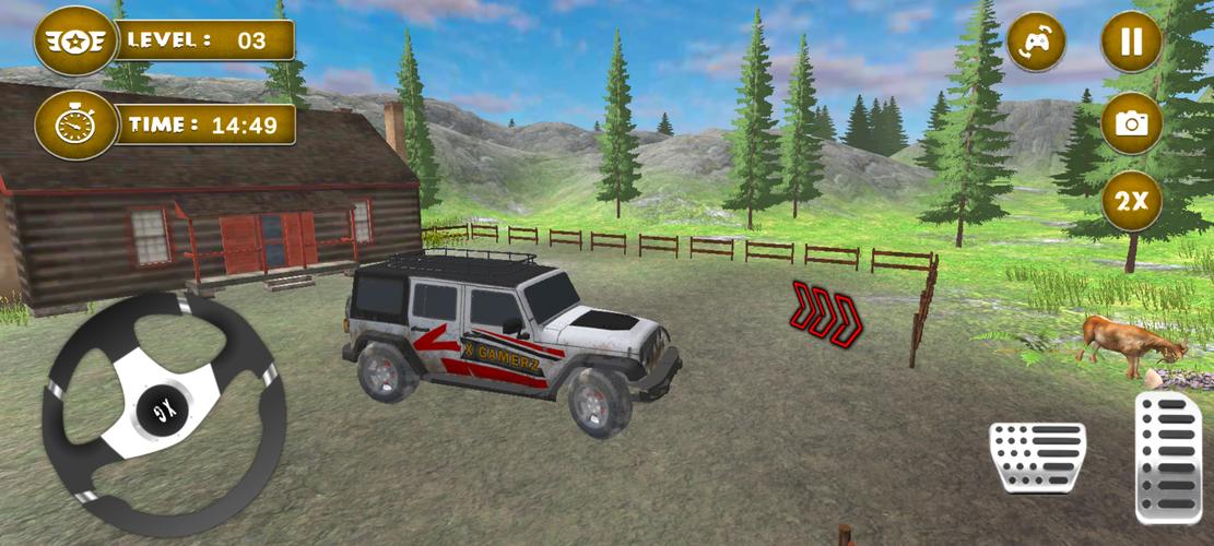 4x4 Mud Jeep Driving Games 3D ဖန်သားပြင်ဓာတ်ပုံ 2