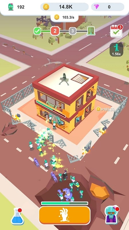 Idle Zombie Army ဖန်သားပြင်ဓာတ်ပုံ 2