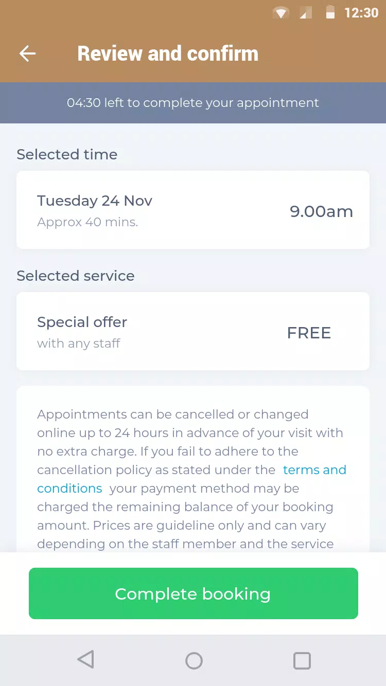 Gentlemen’s Barbershop App Скриншот 3
