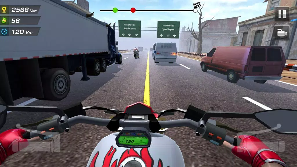 Schermata Highway Moto Rider 2: Traffic 1