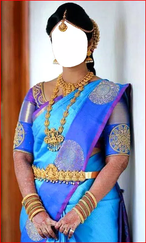 South Indian Women Saree Photo Captura de tela 2