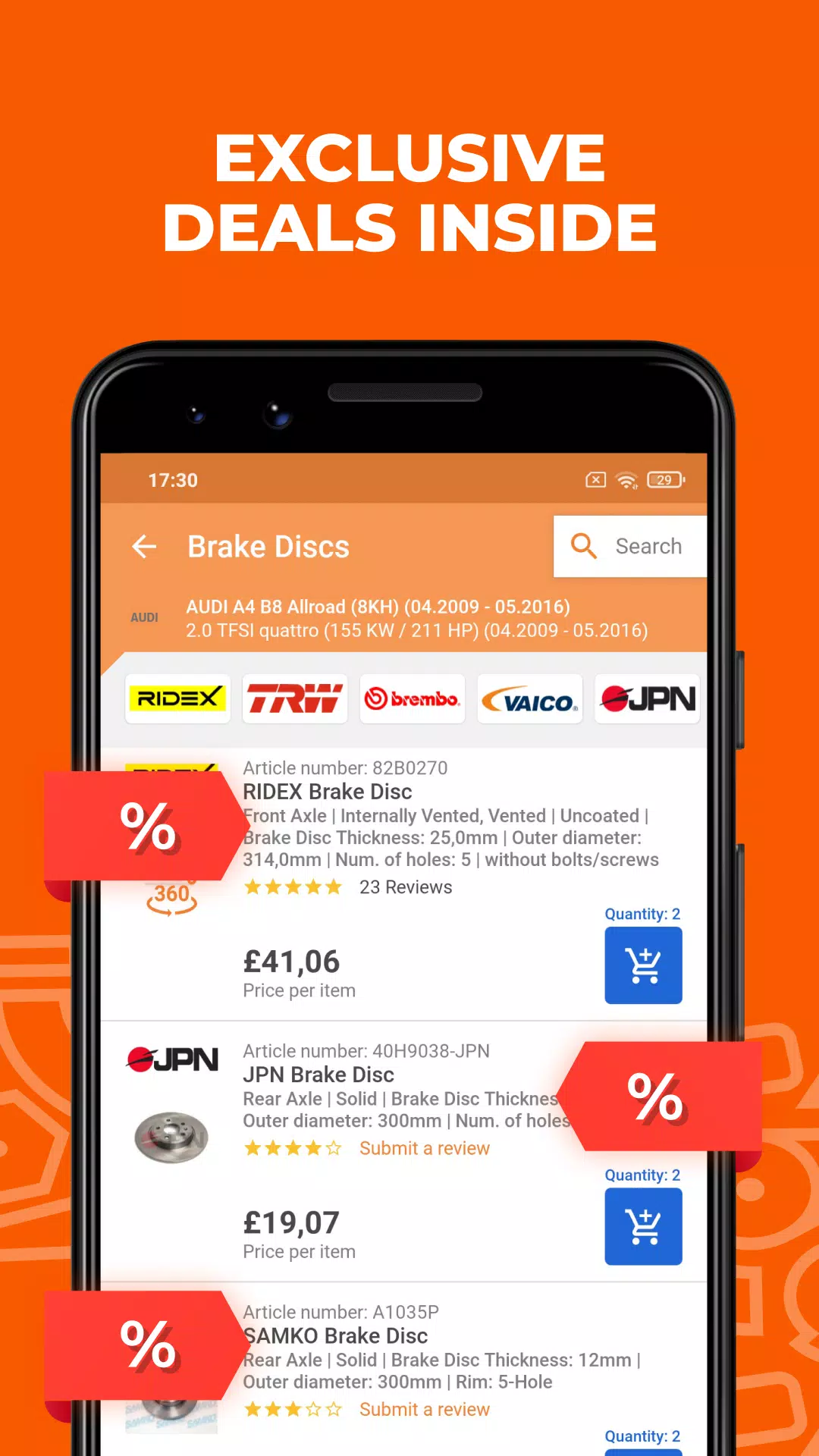 Schermata AUTODOC: buy car parts online 4