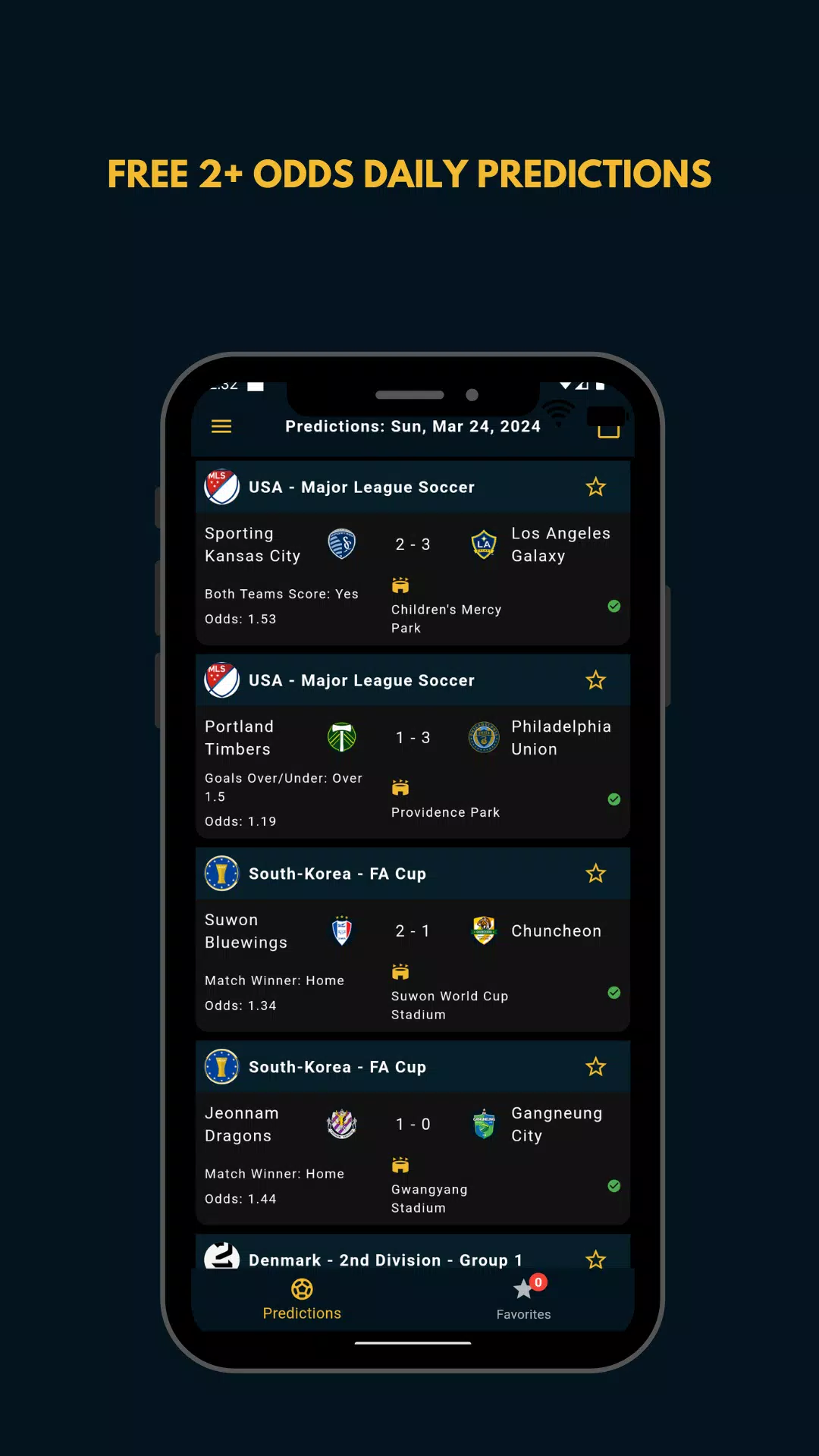 2+ Odds Daily Betting Tips Screenshot 1