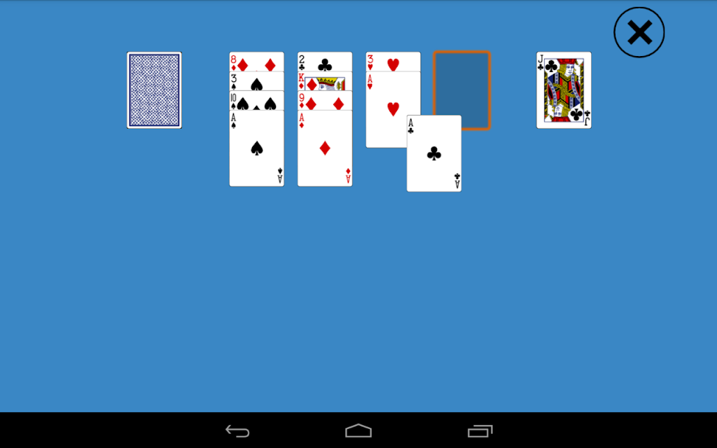 Classic Aces Up Solitaire Capture d'écran 3