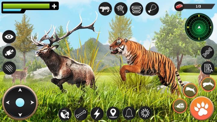 Tiger Simulator Animal Game 3D Ekran Görüntüsü 1